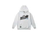Geedup Co x Trapstar Sydney Shooters Hoodie - White Marle/Blue